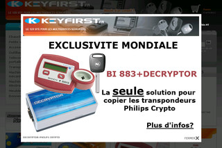 Keyfirst.fr - Vente en ligne machine à clé, cylindres, ébauche clé