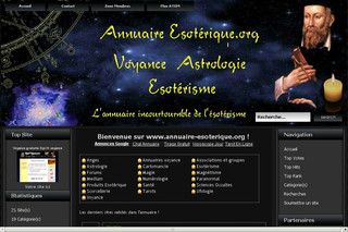 Aperçu visuel du site http://www.annuaire-esoterique.org