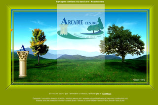 Aperçu visuel du site http://www.arcadie-centre.com