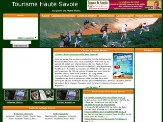Aperçu visuel du site http://www.tourisme-haute-savoie.com