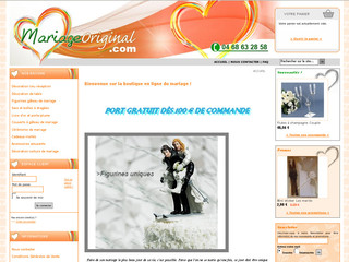 Aperçu visuel du site http://www.mariage-original.com