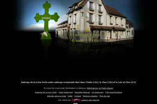 Aperçu visuel du site http://www.aubergedelacroixverte.com
