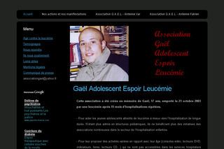 Aperçu visuel du site http://www.association-gael.org