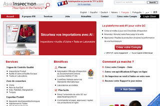 Aperçu visuel du site http://www.asiainspection.fr