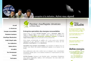 Aperçu visuel du site http://www.activa-energies.fr
