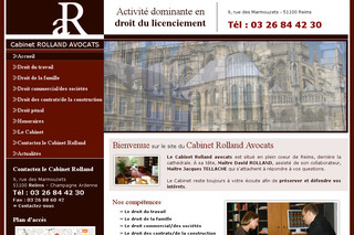 Aperçu visuel du site http://www.cabinet-rolland-avocats.com/