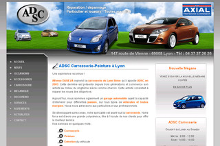 Aperçu visuel du site http://www.adsc-carrosserie.com