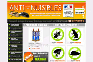 Aperçu visuel du site http://www.produit-antinuisible.com