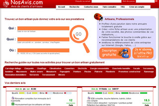 Aperçu visuel du site http://www.nosavis.com