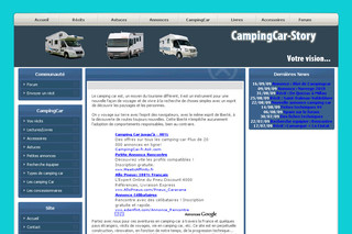 Aperçu visuel du site http://www.campingcar-story.fr/