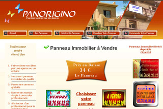 Aperçu visuel du site http://www.panorigino.com