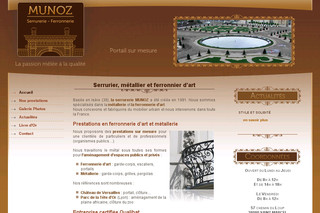 Aperçu visuel du site http://www.munoz-metallerie.fr