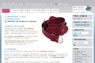 Aperçu visuel du site http://www.delphine-szakonyi.com