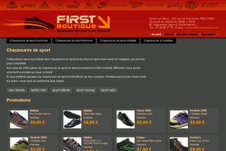 Firstboutique.net - Les plus grandes marques de chaussures de sport et de loisir à prix discount