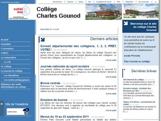 Collège Charles Gounod - Canteleu 76380 - Gounod-col.spip.ac-rouen.fr