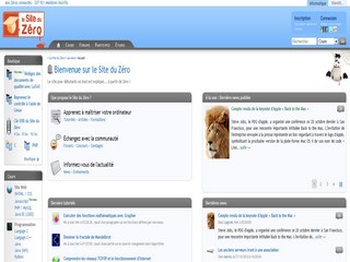 Aperçu visuel du site http://www.siteduzero.com