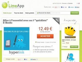 LimeApp, enfin un site de Daily Deal pour les Geeks - Limeapp.com