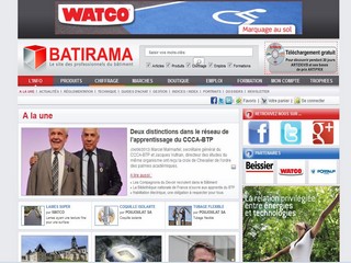 Aperçu visuel du site http://www.batirama.com