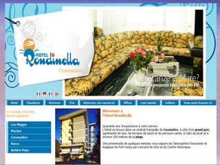 Aperçu visuel du site http://www.hotel-cote-adriatique.com