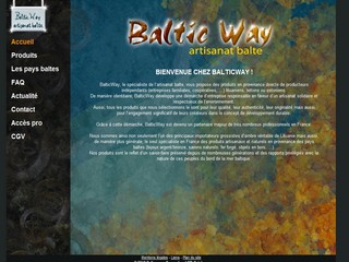 Aperçu visuel du site http://www.balticwayshop.com/