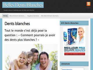 Aperçu visuel du site http://www.bellesdentsblanches.fr