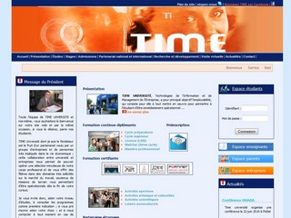Time université pour l'enseignement supérieur privé en Tunisie - Time.ens.tn