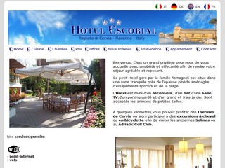 Aperçu visuel du site http://www.hotel-cote-adriatique.net