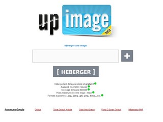 UPimage : hébergeur d'images gratuit - Upimage.fr