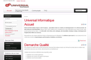 Universal-informatique.com - Développeur web Freelance PHP/MySQL