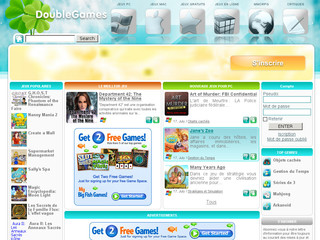 Aperçu visuel du site http://www.doublegames.net/