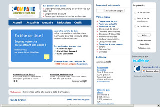 Aperçu visuel du site http://www.compare-le-net.com