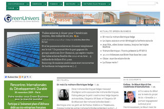 Greenunivers.com - Le site de référence du Green Business