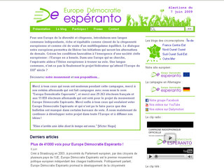 Europe2009.fr - Europe Démocratie Espéranto