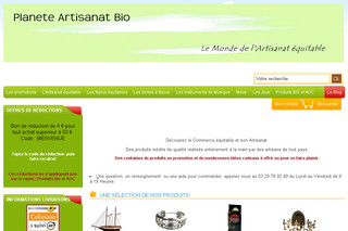 Planete-artisanat-bio.com - Boutique de Commerce équitable