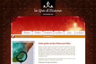 Aperçu visuel du site http://www.spa-iliana.com