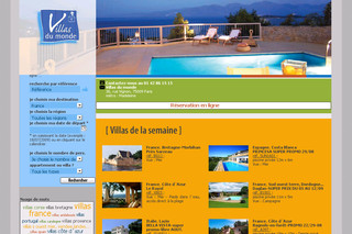 Aperçu visuel du site http://www.villasdumonde.fr