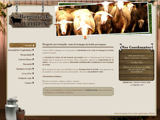 Aperçu visuel du site http://www.bergerie-de-loben.com