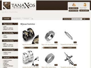 Aperçu visuel du site http://www.tanaxos-bijoux.com