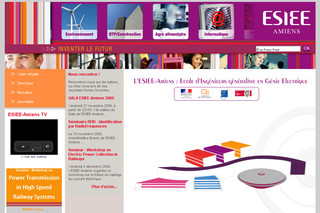 Aperçu visuel du site http://www.esiee-amiens.fr/
