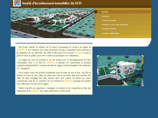 Aperçu visuel du site http://www.simsud.com