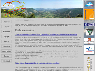 Ressources parapente, Ecole de parapente, Gap, Hautes Alpes - Ressources-parapente.com