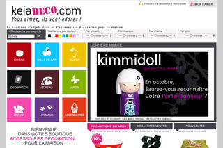 Aperçu visuel du site http://www.keladeco.com