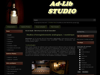 Aperçu visuel du site http://www.adlibstudio.fr