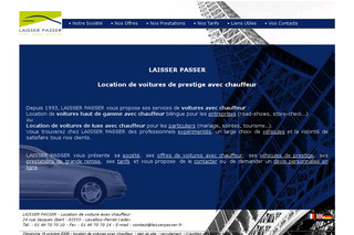 Aperçu visuel du site http://www.laisserpasser.fr