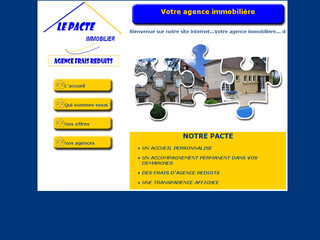 Aperçu visuel du site http://www.lepacte-immobilier.fr