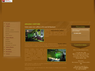 Aperçu visuel du site http://www.arkange-coiffure.fr