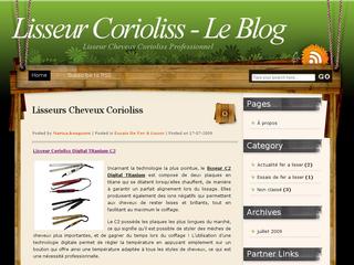 Aperçu visuel du site http://www.lisseur-corioliss.fr/