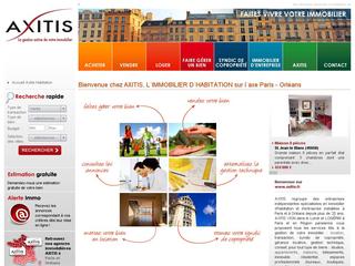 Aperçu visuel du site http://www.axitis.fr