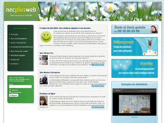 Aperçu visuel du site http://www.necplusweb.fr