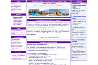 Aperçu visuel du site http://www.123-location-vacances.com